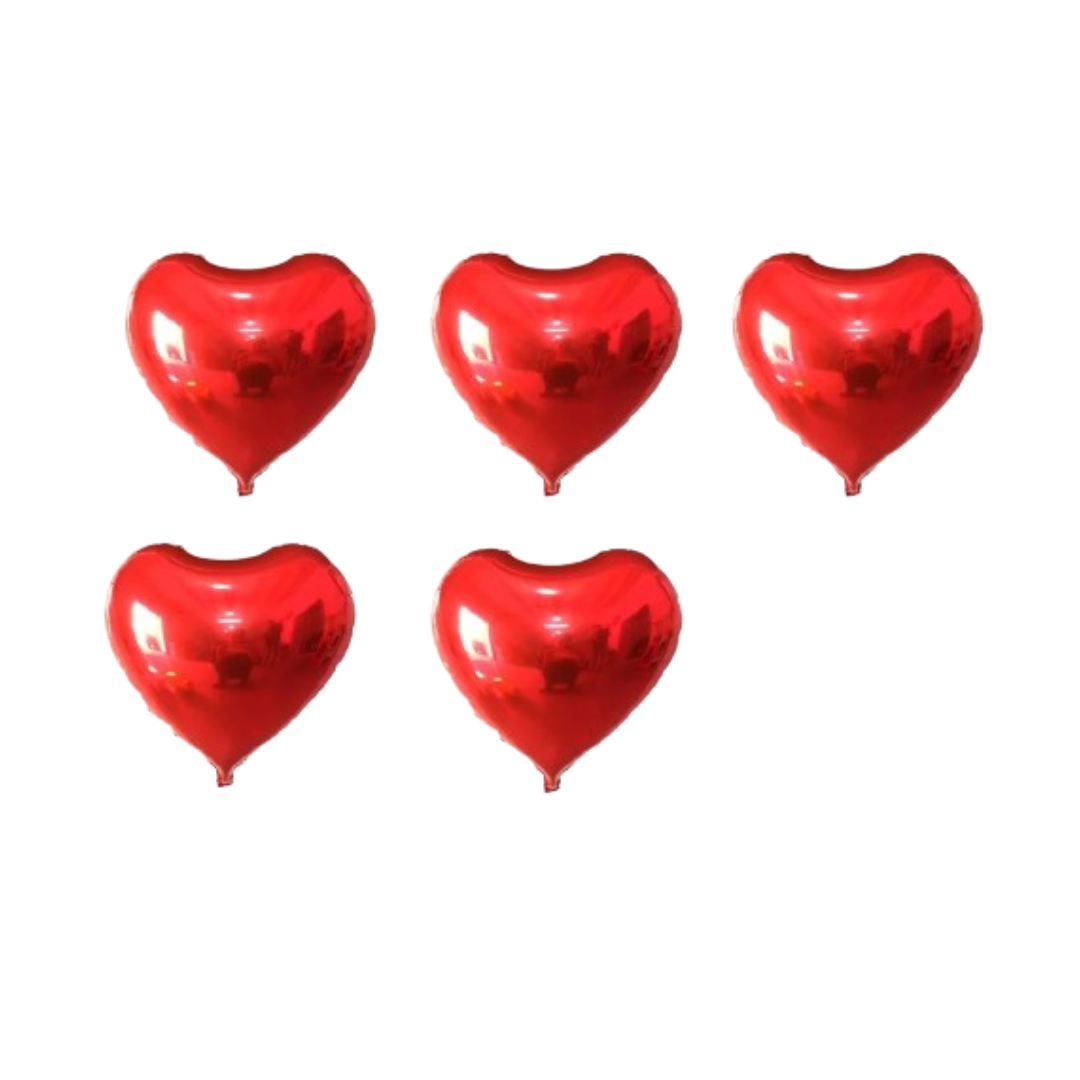 Red Heart Foil Balloon