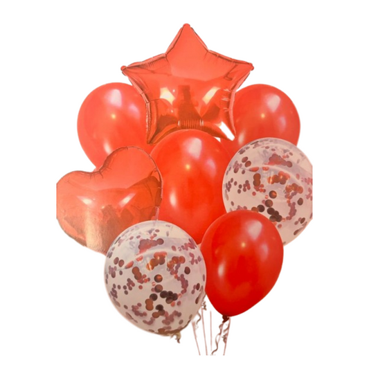 Red Star Balloon Set