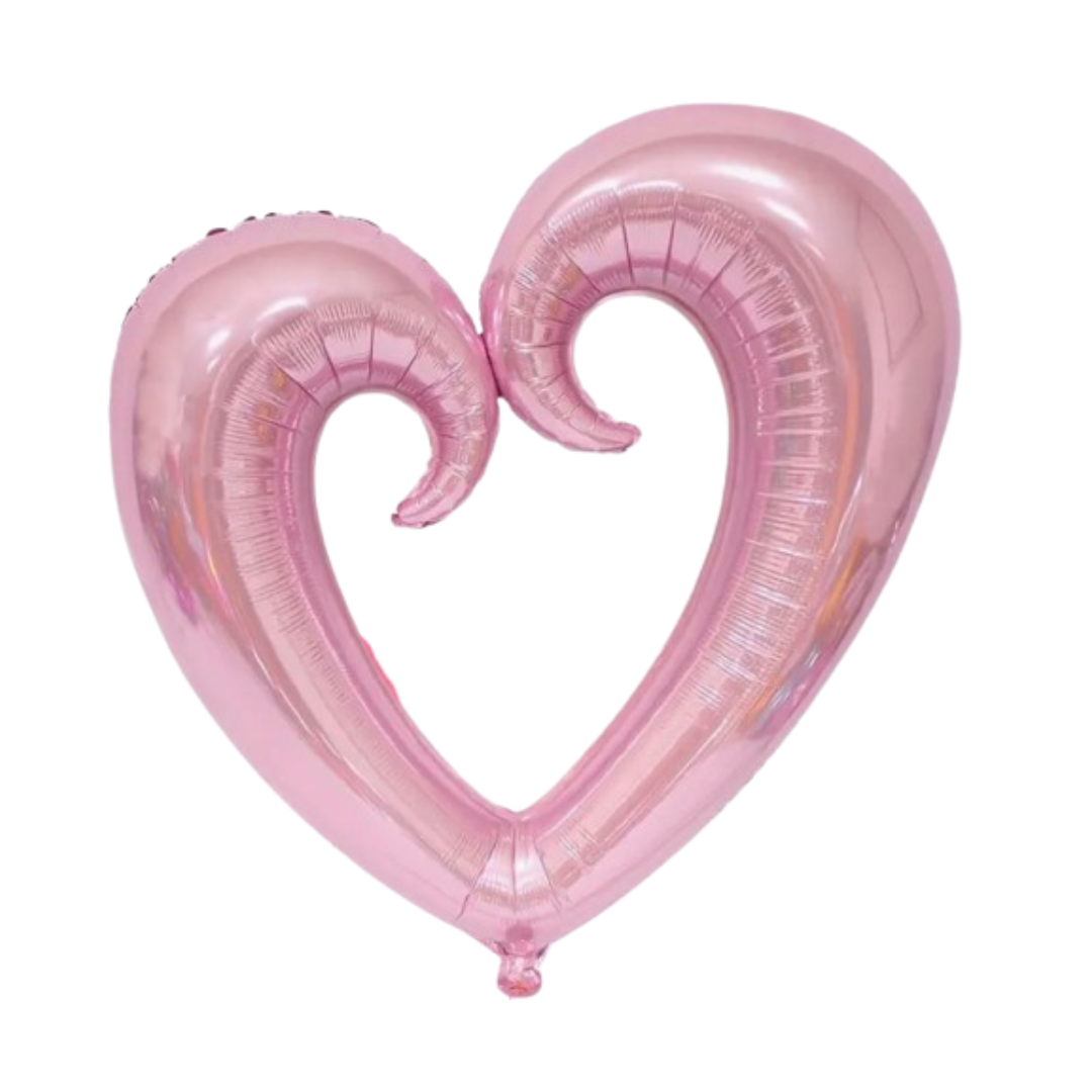 Pink heart shaped balloon
