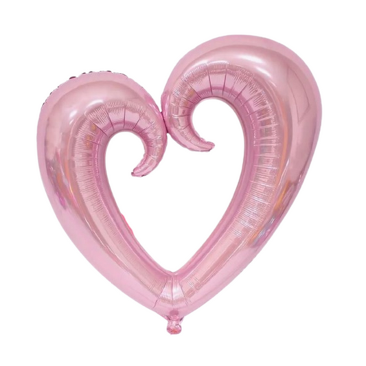 Pink heart shaped balloon