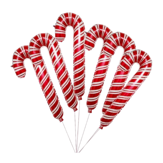 Christmas Cane Balloons (Mini Size)