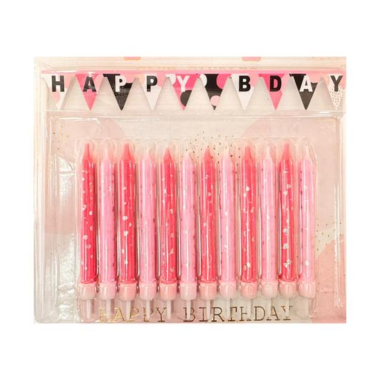 Pink Party Candles