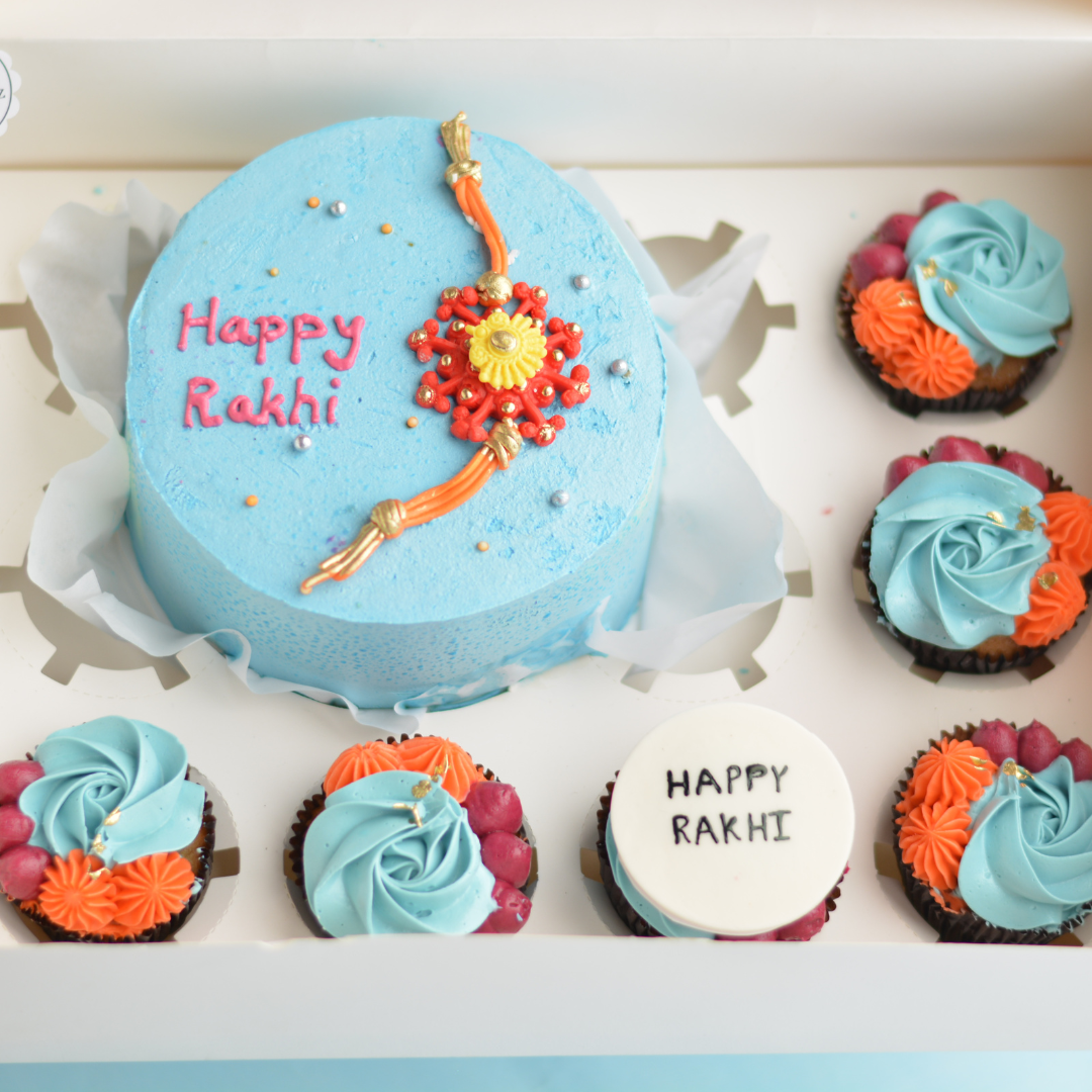 Rakhi Cake and Cupcakes Mix