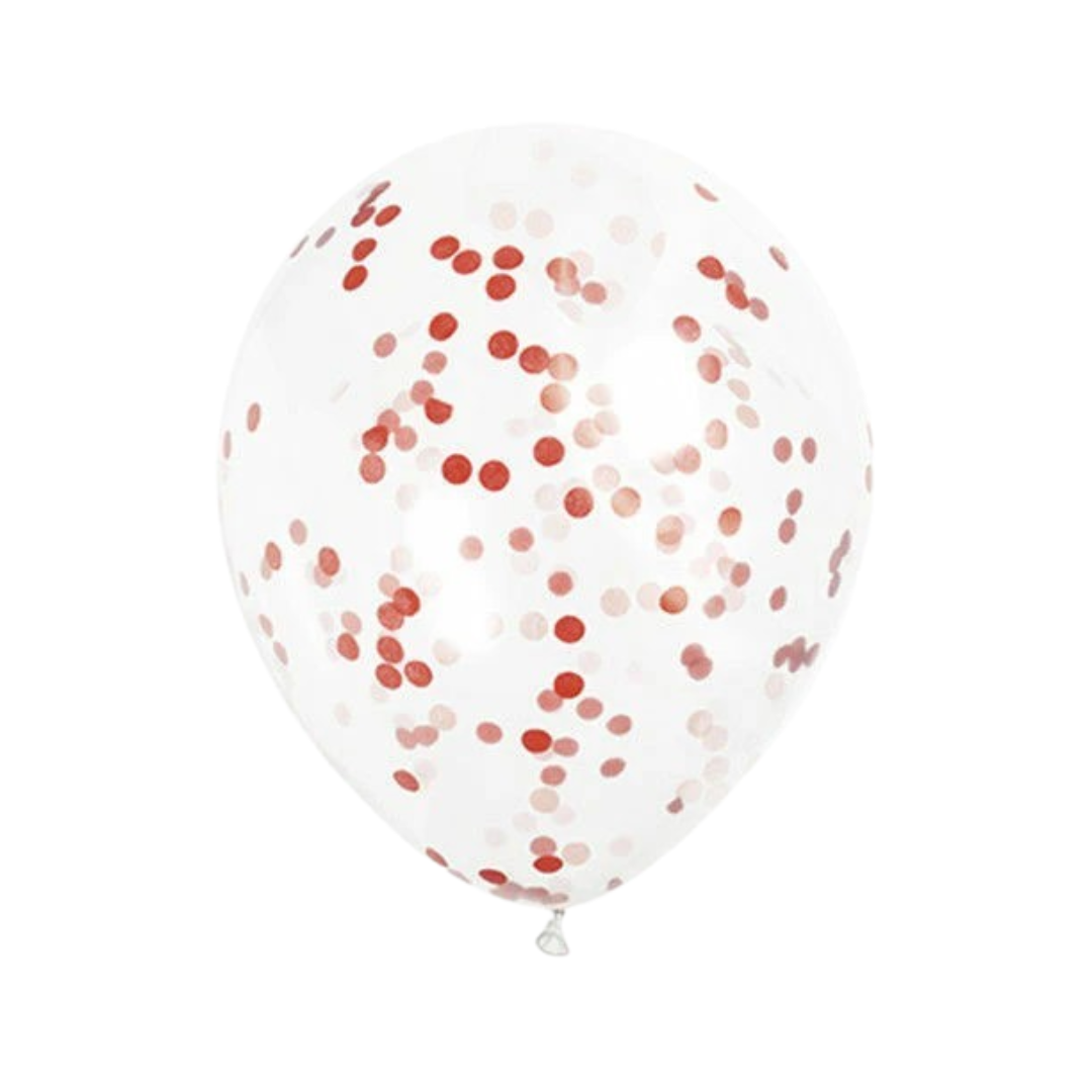 Clear Confetti Balloons