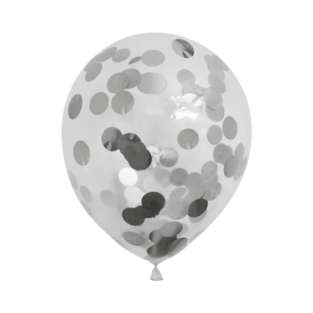 Clear Confetti Balloons