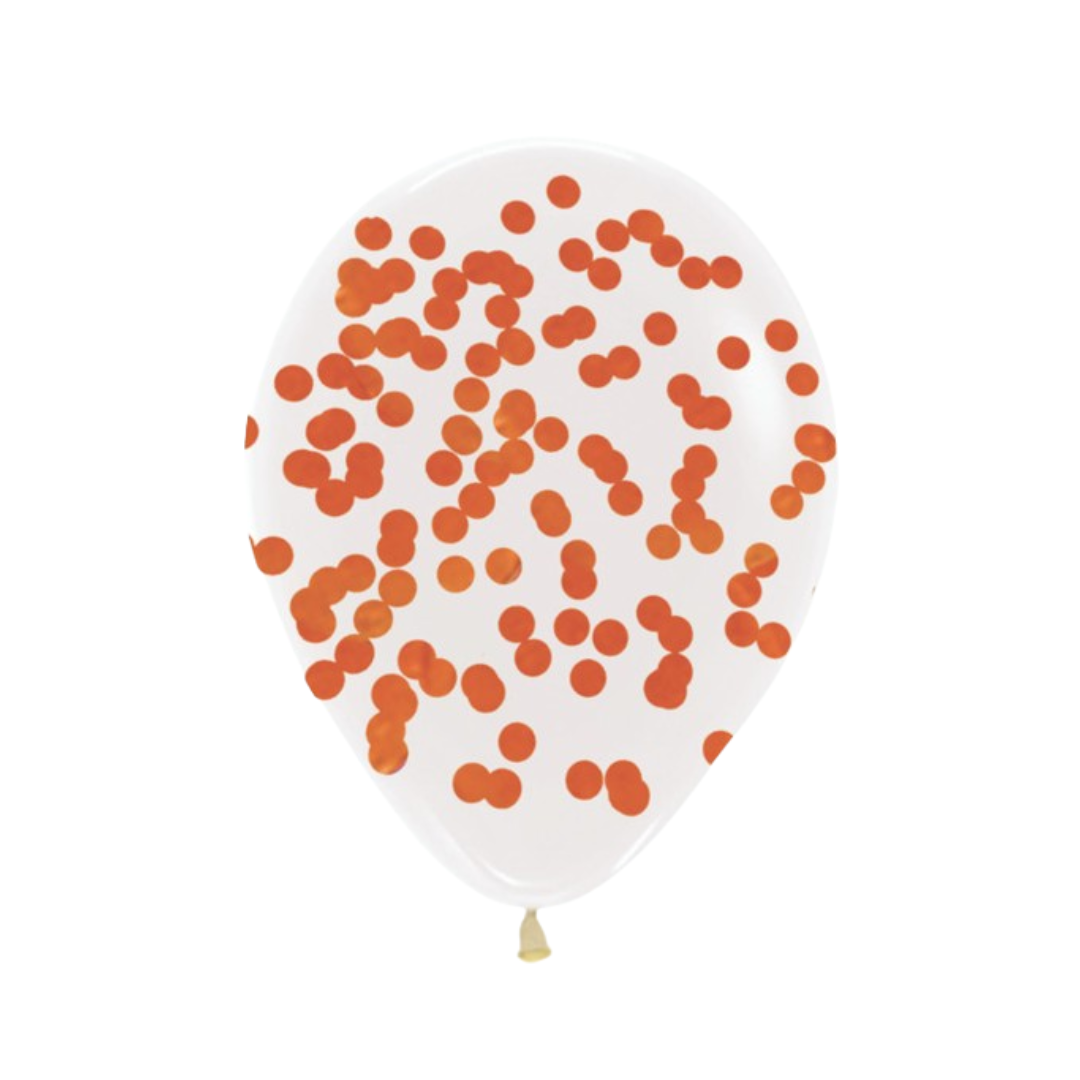 Clear Confetti Balloons