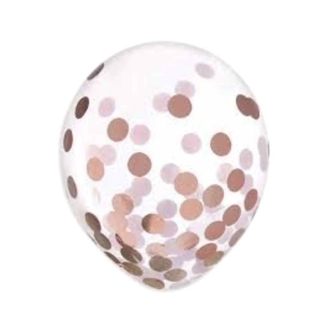 Clear Confetti Balloons
