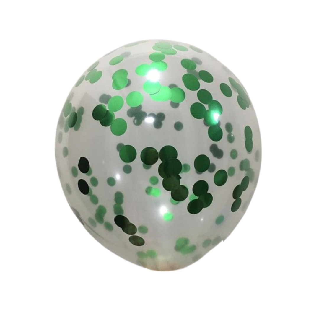 Clear Confetti Balloons