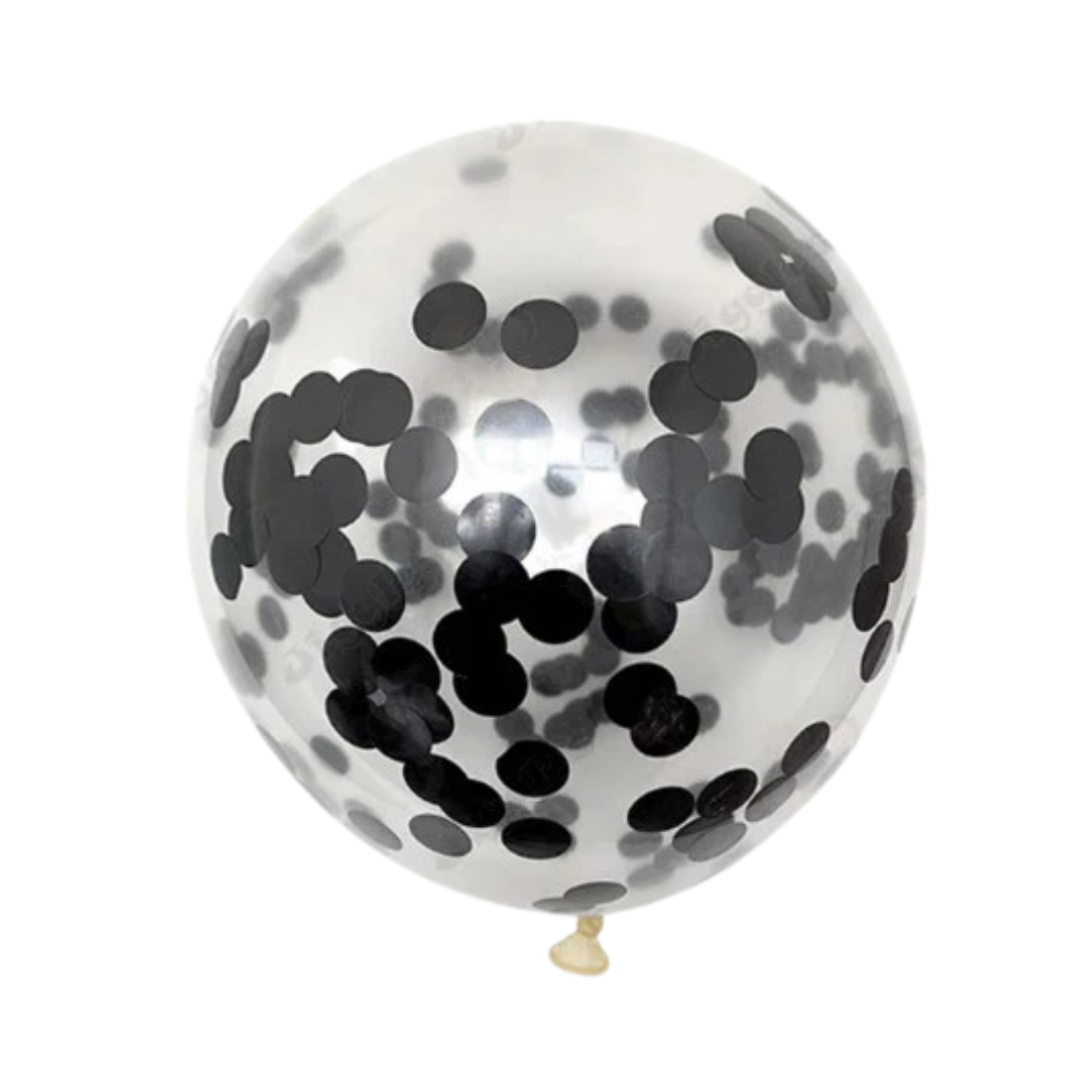 Clear Confetti Balloons