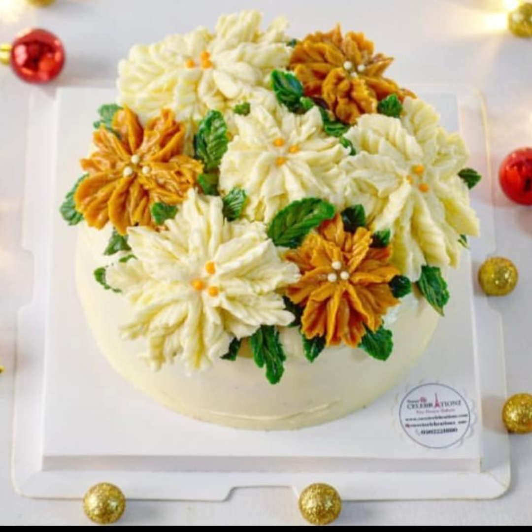 White Gold Christams Cake