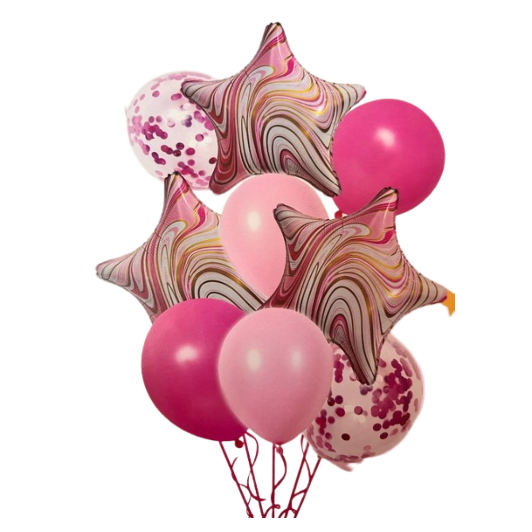 Pink Balloon Set (Star Set)