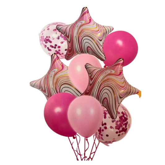 Pink Balloon Set (Star Set)