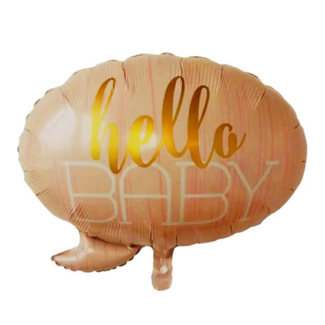 Hello Baby Pink Balloon