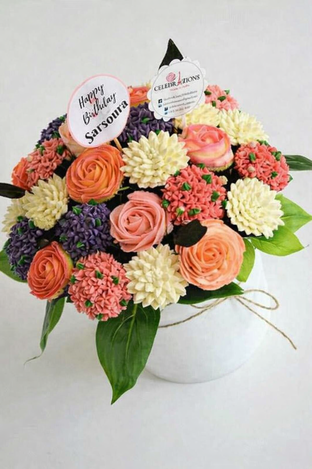 Fancy Style Cupcake Flower Bouquet