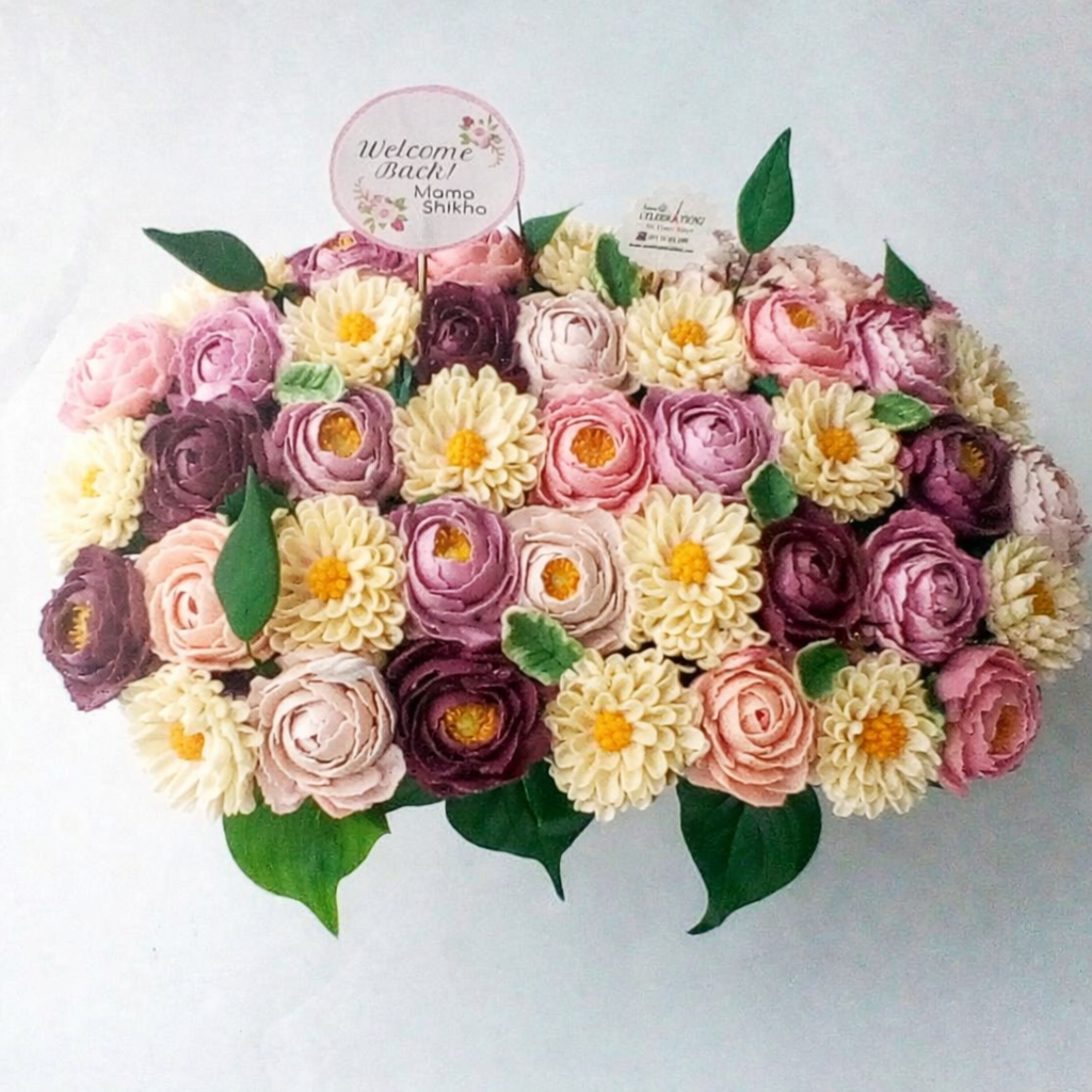 Mega Birthday Flower Cupcake Arrangement