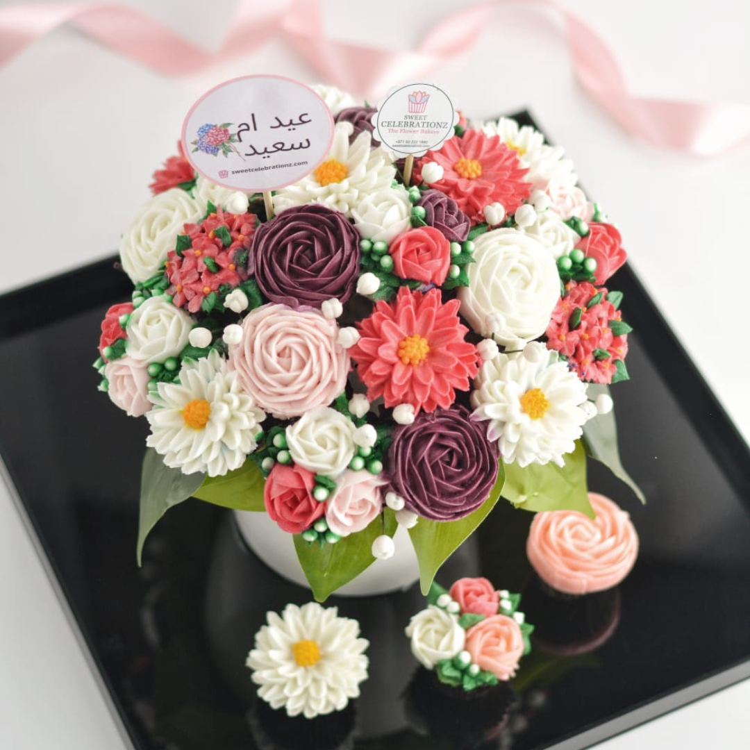 Regal Queen Cupcake Flower Bouquet