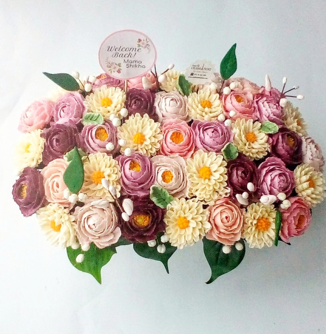 Mega Birthday Flower Cupcake Arrangement