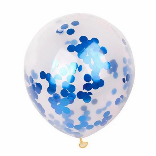 Clear Confetti Balloons