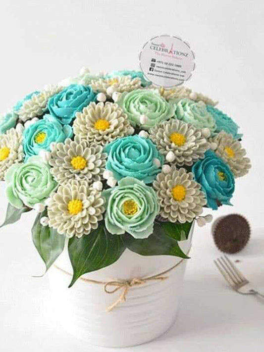 Amazing Tiffany cupcake flower boquet
