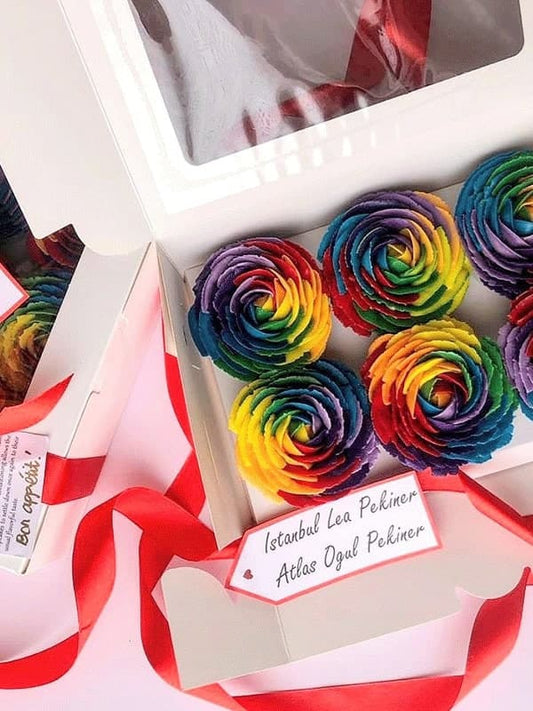 Rainbow Cupcakes.