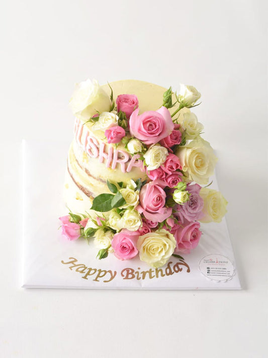 Fresh Flowers Cake - Sweet Celebrationz LLC