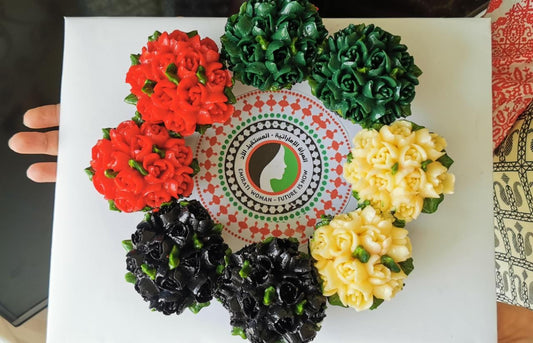 Emirati Women's Day Cupcake Arrangement - Sweet Celebrationz LLC
