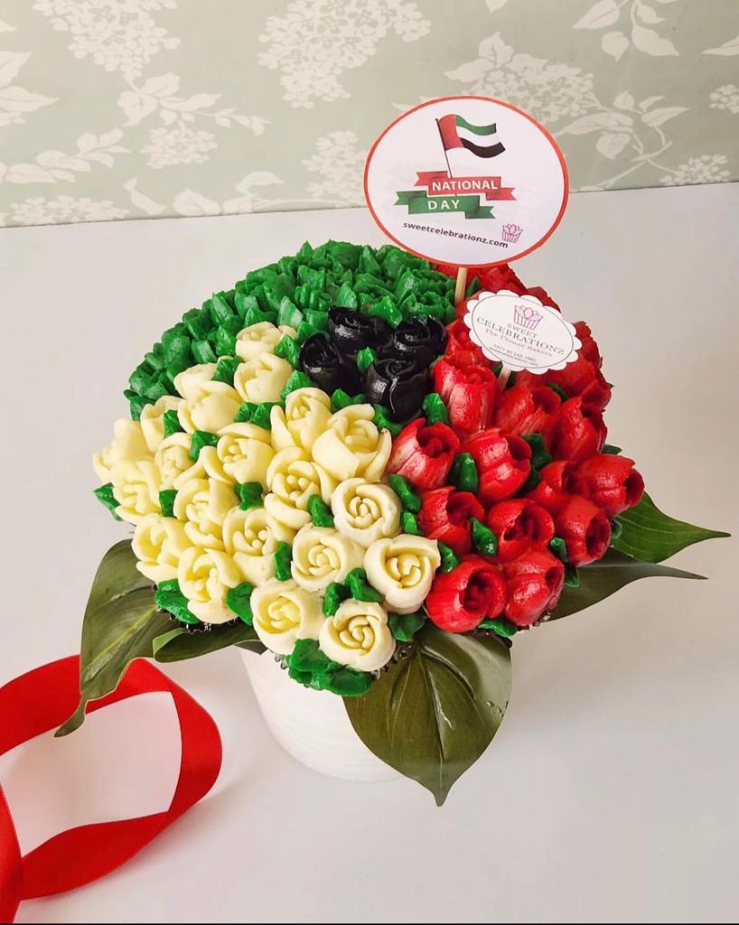 UAE National Day Cupcake Bouquet!