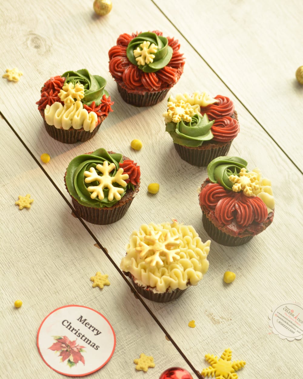 Christmas cupcakes