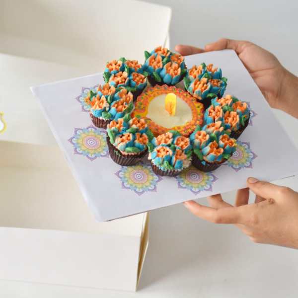 Rangoli Cupcakes 2 - Sweet Celebrationz LLC