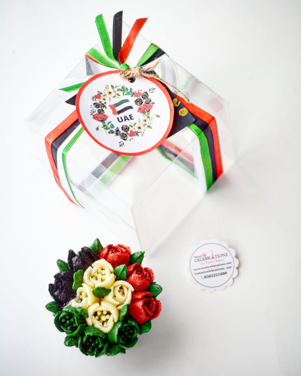 UAE National Day Single packaged Cupcakes - Sweet Celebrationz LLC
