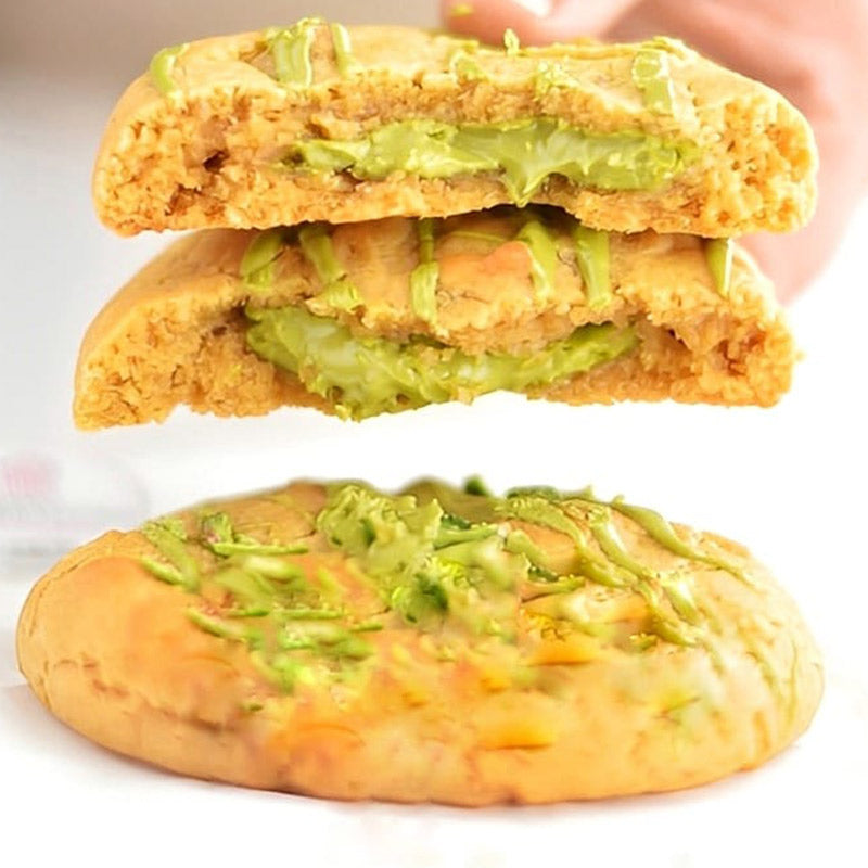 Chunky New York style cookies with thick texture and rich fillings