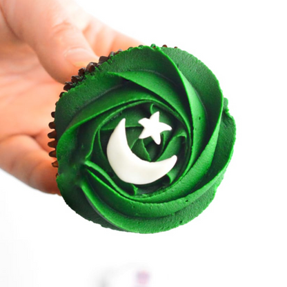 Pakistan Flag Cupcakes