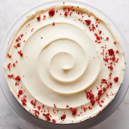 Red Velvet Cake with Vanilla Cream Filling