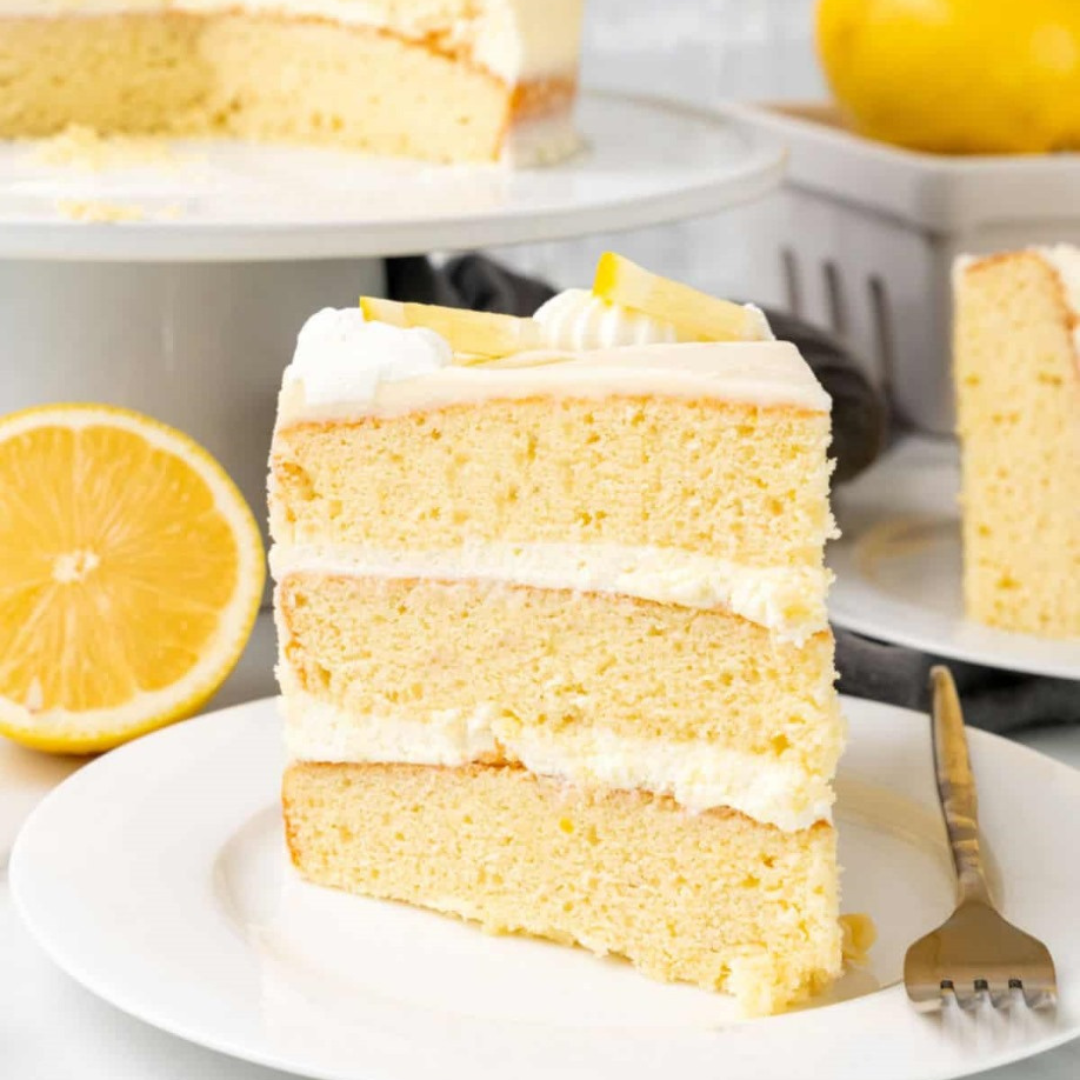 Lemon Cake with lemon cream filling