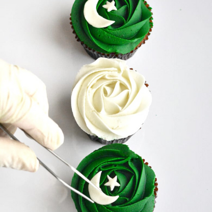 Pakistan Flag Cupcakes