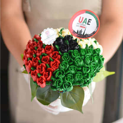 UAE National Day Cupcake Flower Bouquet