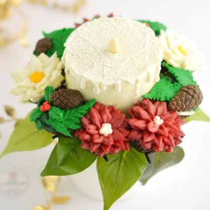 Christmas Cake & Cupcake Bouquet Combo