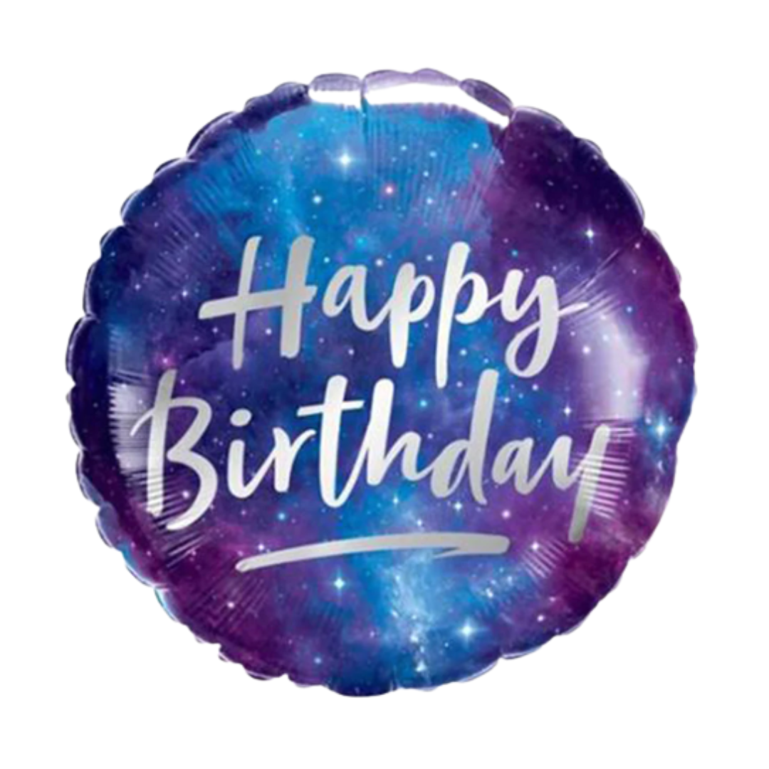 Happy Birthday Purple Balloon