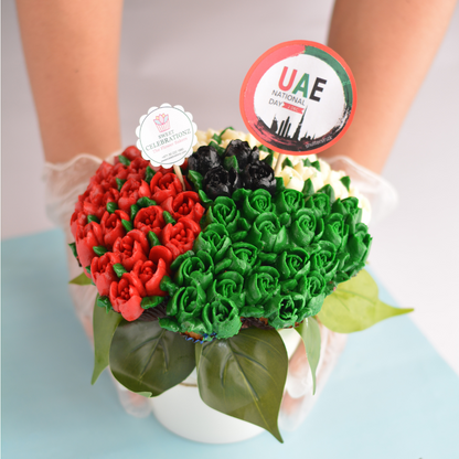 UAE National Day Cupcake Flower Bouquet