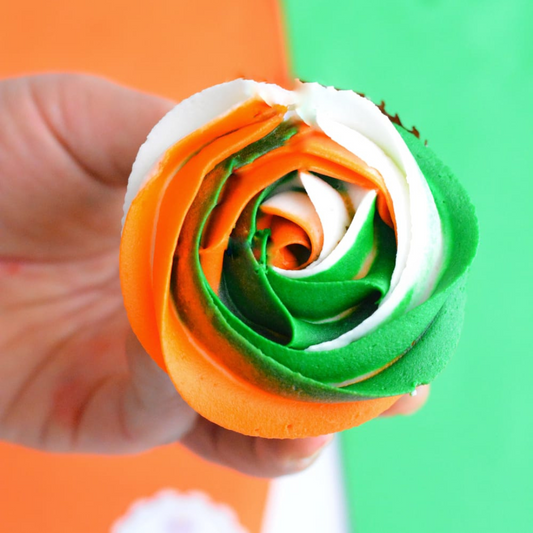 Indian Flag Cupcakes