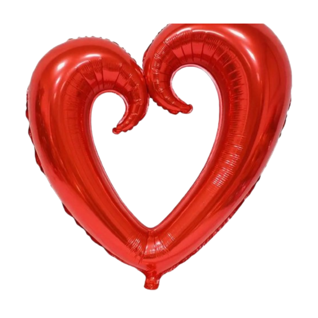 Red heart shaped balloon