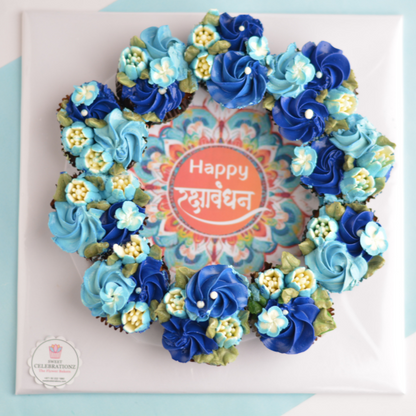 Rakhi Cupcake Arrangement