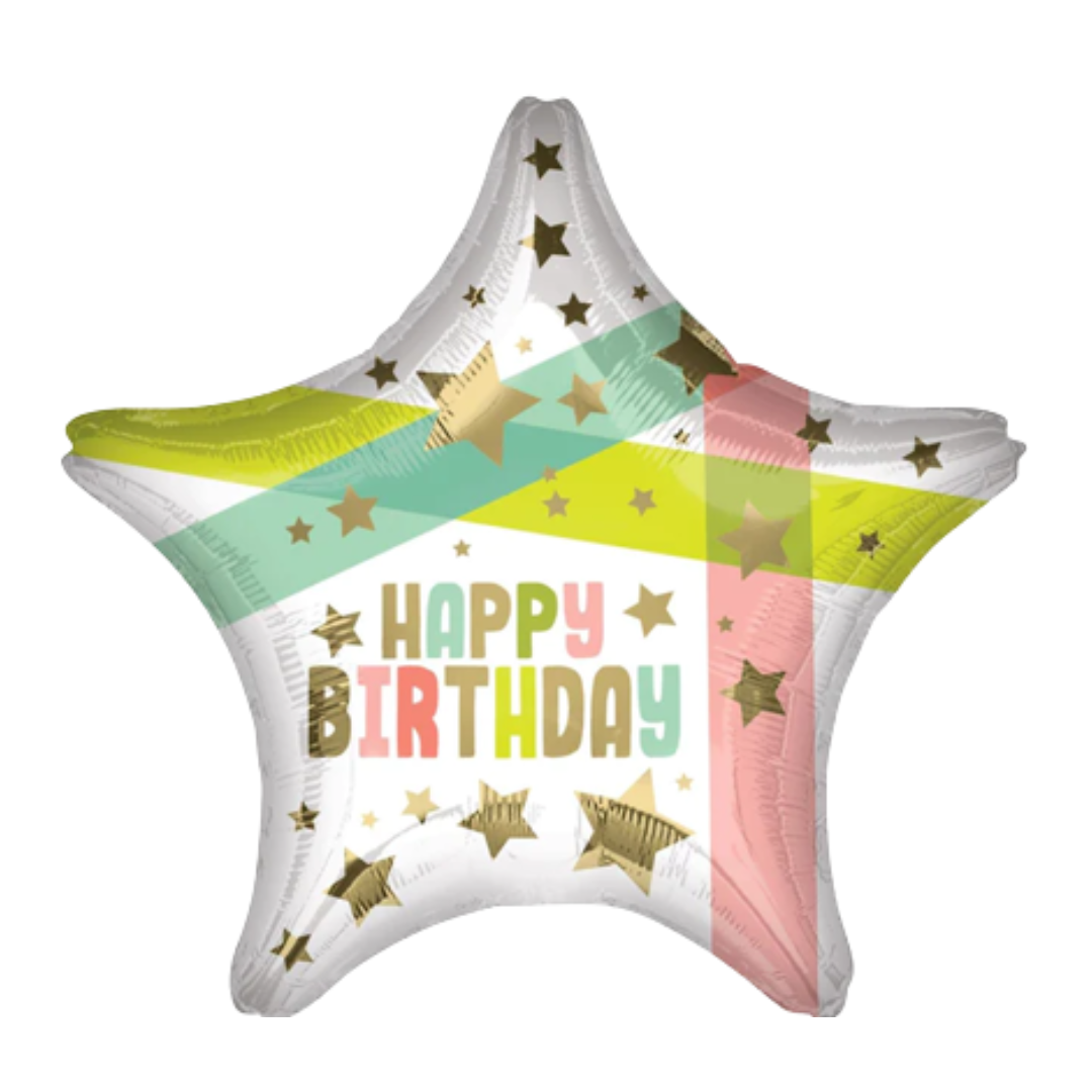 Happy Birthday Star Balloon 2