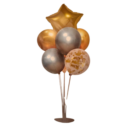 Balloons on a stand (Gold Set)