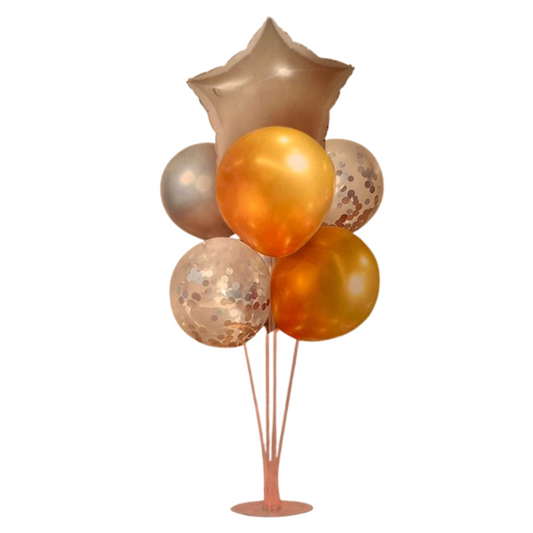 Balloons on a stand (Silver Set)