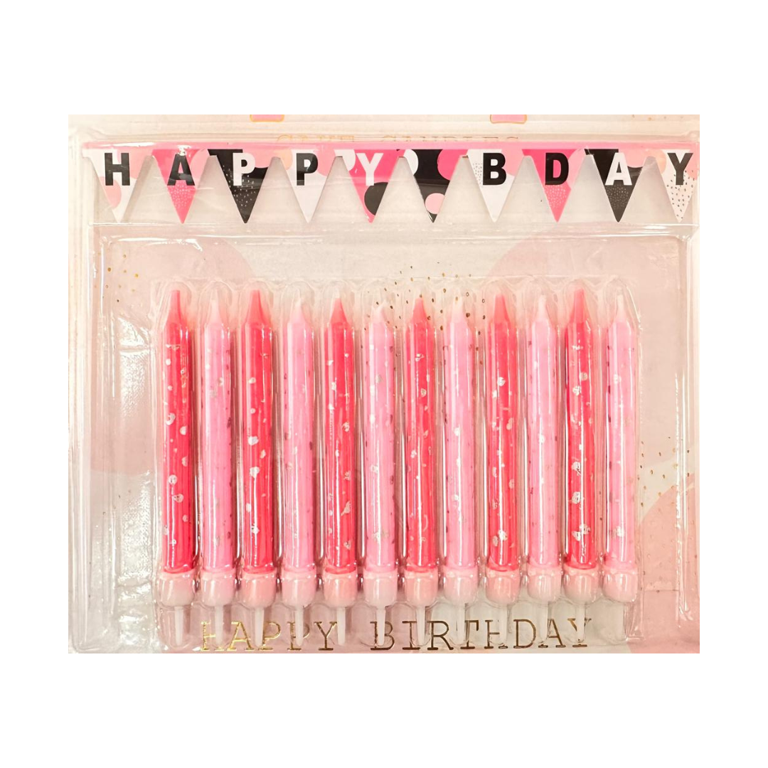 Pink Party Candles