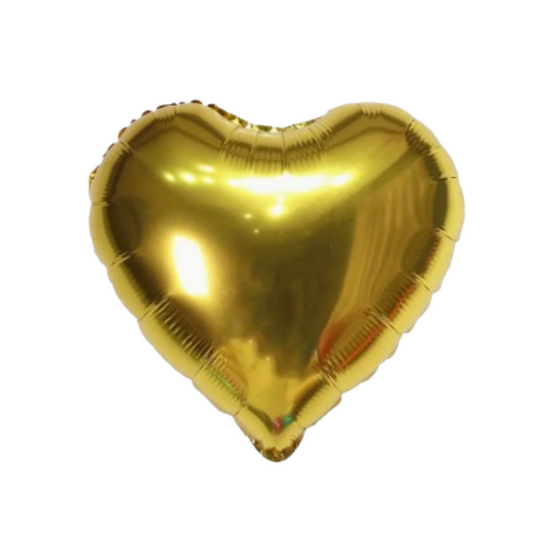 Gold heart balloon