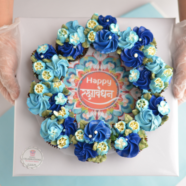 Rakhi Cupcake Arrangement