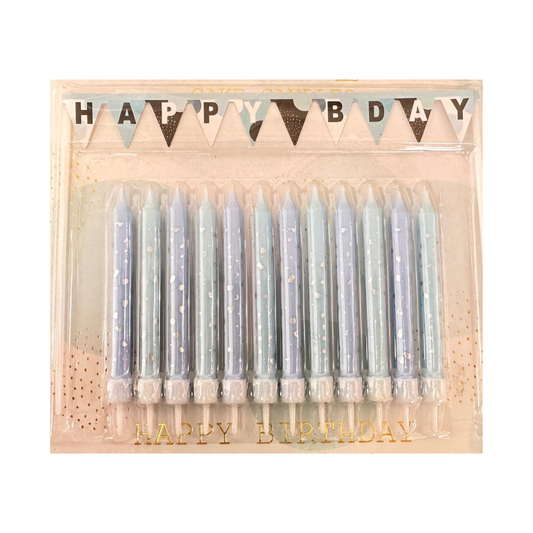 Blue Party Candles