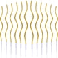 Gold twisty Candle Set (12 pieces)